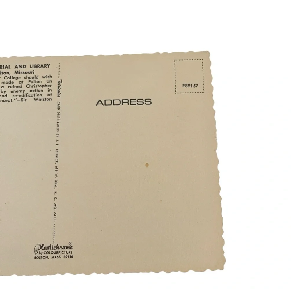 2 Unused Vintage Post Cards Indomitable Church of St Mary Aldemanbury